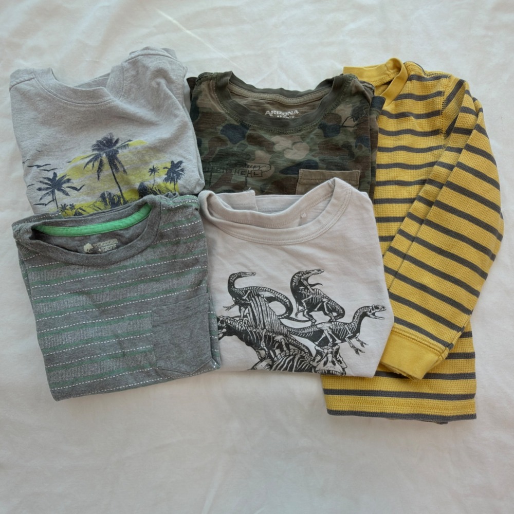 Quiksilver Uniqlo Arizona Kids Size 5 5T Multicolor Excellent 5pc Shirt Bundle